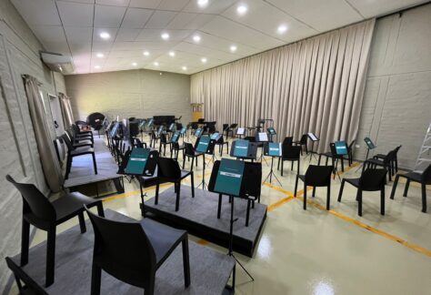 La Orquesta Sinfónica de FCP cuenta con una sala de ensayo reacondicionada a su medida