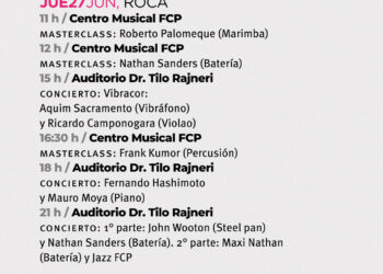 Gral. Roca | “22 Festival Internacional de Percusión DÍA 3” Maxi Nathan – John Wooton – Nathan Sanders